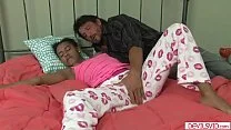 Ebony stepdaughter getting fucked by her stepdad again