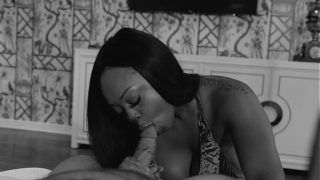 THICK EBONY JAYDEN STARR SLOPPY BLOWJOB AND HARDCORE FUCK ENDING WITH MESSY TITJOB