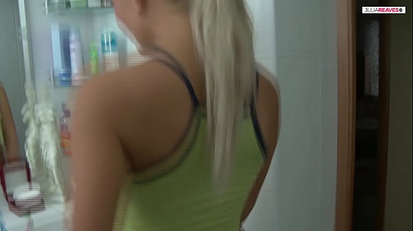Gorgeous blonde teen is doing her first amateur video – full scene