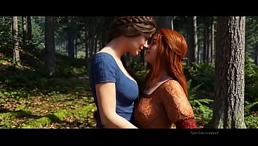 Animated grok Imagine lesbian video medieval videogame Rose x Katherine